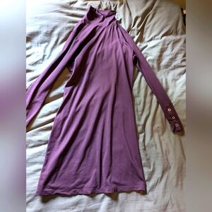 Title nine purple fall long sleeve dress size large